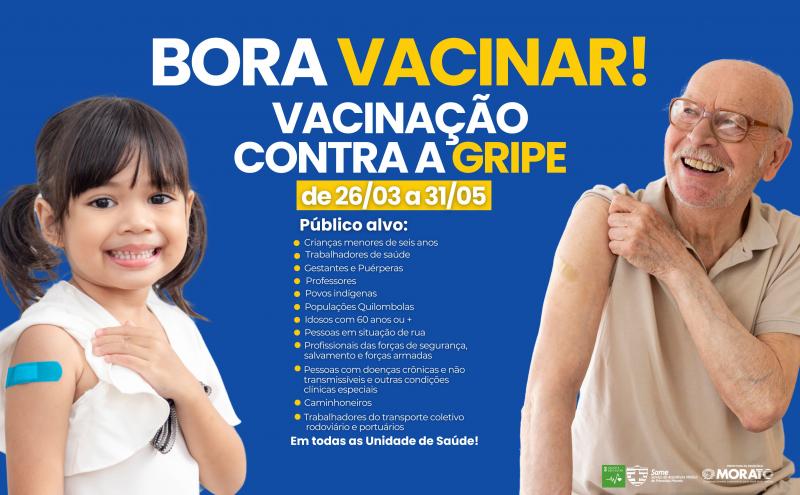Saúde inicia Vacinação contra a Gripe