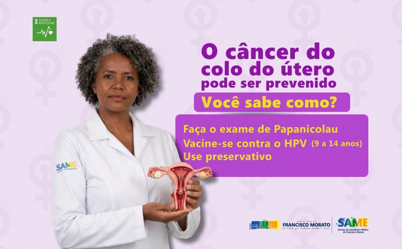 Saúde reforça a importância da prevenção do câncer do colo do útero