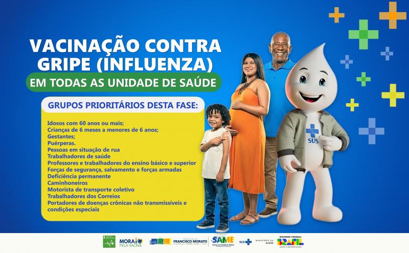 Vacinação contra a gripe começa nesta segunda (30). Proteja-se!