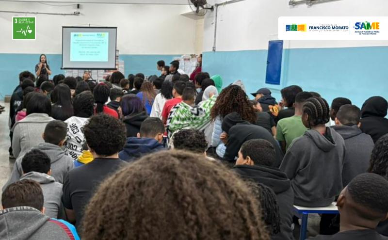 Palestra de conscientização sobre os riscos do vape, narguilé e os cuidados com a saúde