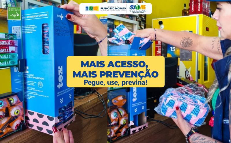 Saúde amplia o acesso gratuito a preservativos em pontos estratégicos da cidade