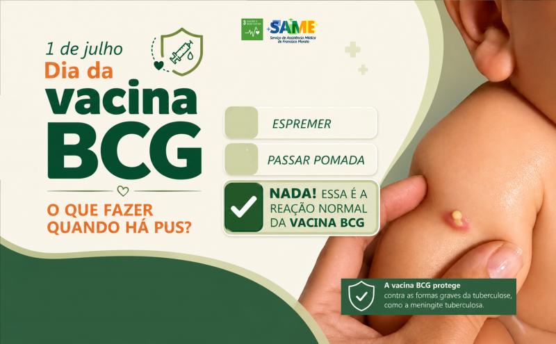 Reação no local da vacina é normal e faz parte da proteção
