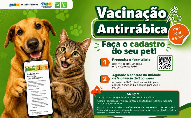 Agora ficou muito mais fácil vacinar seu pet contra a raiva!