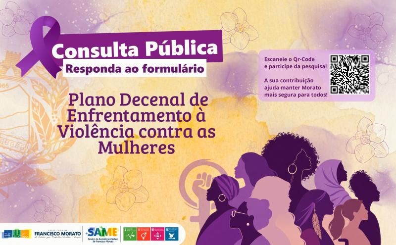 Consulta Pública para Construção do Plano Municipal de Enfrentamento à Violência Contra as Mulheres